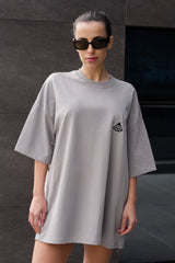 Ανδρική κοντομάνικη μπλούζα Tony couper - TO25/19 - diamond oversized t-shirt γκρι