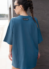 Ανδρική κοντομάνικη μπλούζα Tony couper - TO25/19 - diamond oversized t-shirt πετρόλ