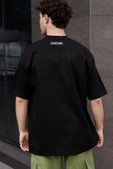 Ανδρική κοντομάνικη μπλούζα Tony couper - TO25/19 - diamond oversized t-shirt μαύρο