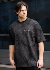 Ανδρική κοντομάνικη μπλούζα Tony couper - TO25/5 - tie dye oversized t-shirt μαύρο