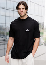 Ανδρική κοντομάνικη μπλούζα Tony couper - TO25/19 - diamond oversized t-shirt μαύρο