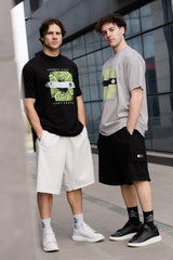 Ανδρική βερμούδα κάργκο Tony Couper - V25/2 - basic cargo oversize shorts μαύρο