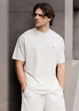 Ανδρική κοντομάνικη μπλούζα Tony Couper - T25/12 - ecru cube regular fit λευκό