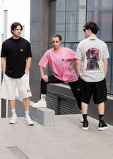 Ανδρική κοντομάνικη μπλούζα Tony couper - T25/5 - yakuza oversized t-shirt μαύρο