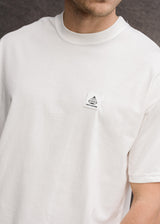 Ανδρική κοντομάνικη μπλούζα Tony Couper - T25/12 - ecru cube regular fit λευκό