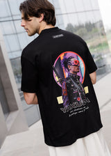 Ανδρική κοντομάνικη μπλούζα Tony couper - T25/5 - yakuza oversized t-shirt μαύρο