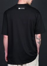 Ανδρική κοντομάνικη μπλούζα Tony couper - TO25/11 - double V oversized fit t-shirt μαύρο