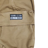 Cosi jeans - 62-fosse - w23 - elasticated cargo - camel