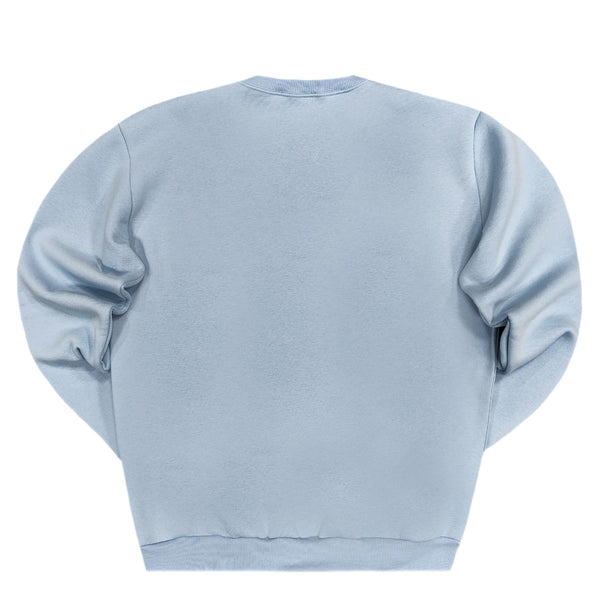 Close society - W23-877 - logo sweatshirt - light blue