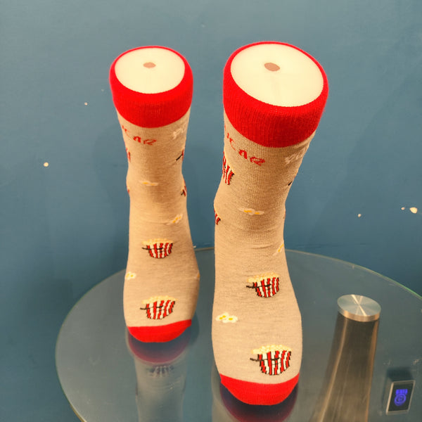 V-tex socks - SOCKS-POP-UCAR - cool pop-corn - grey