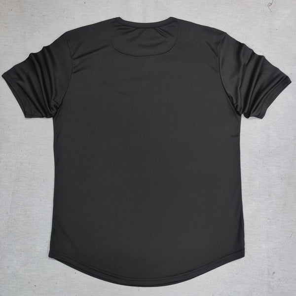 Henry clothing - 3-068 - polyester oversize tee - black