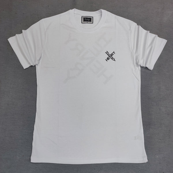 Henry clothing - 3-060 - X logo t-shirt - white