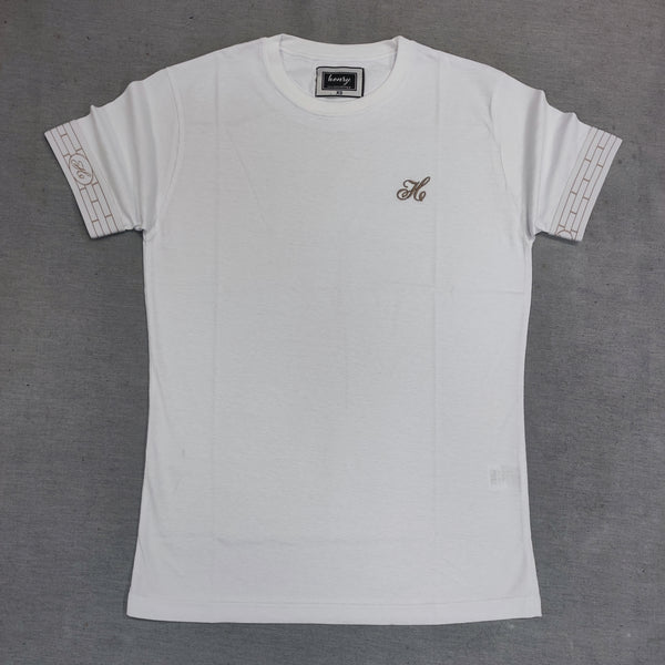 Henry clothing - 3-056 - tape t-shirt - white