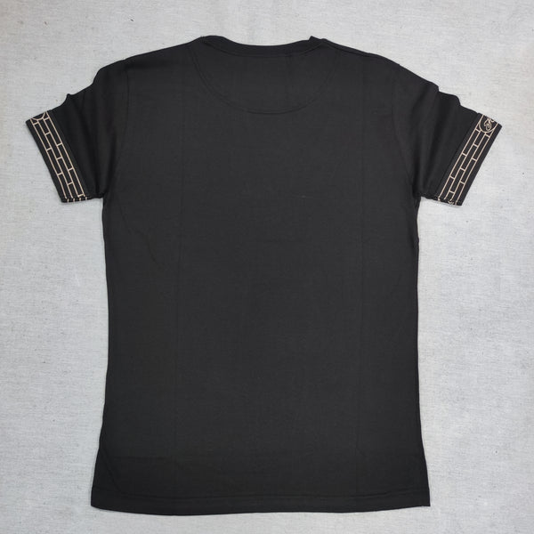 Henry clothing - 3-056 - tape t-shirt - black