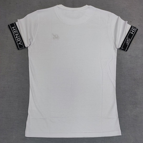 Henry clothing - 3-055 - tape t-shirt - white
