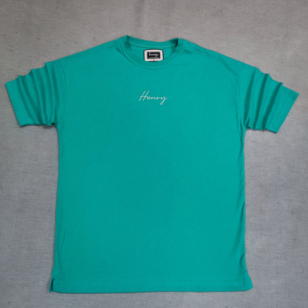 Henry clothing - 3-217 - extra oversized t-shirt - teal
