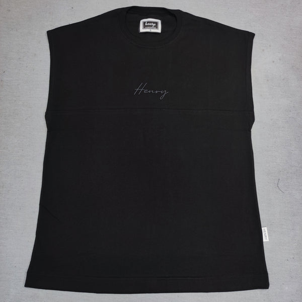 Henry clothing - 3-452 - sleeveless t-shirt - black