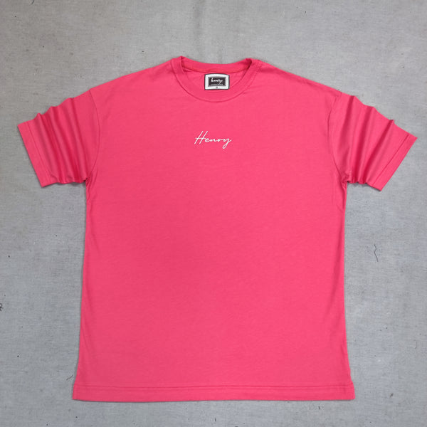 Henry clothing - 3-217 - extra oversized t-shirt - pink