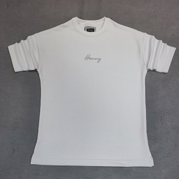 Henry clothing - 3-440 - extra oversized spring t-shirt - white