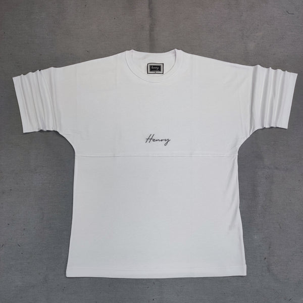 Henry clothing - 3-453 - extra oversized tee - white