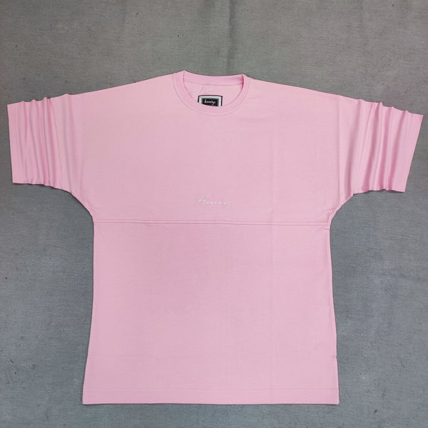 Henry clothing - 3-453 - extra oversized tee - pink