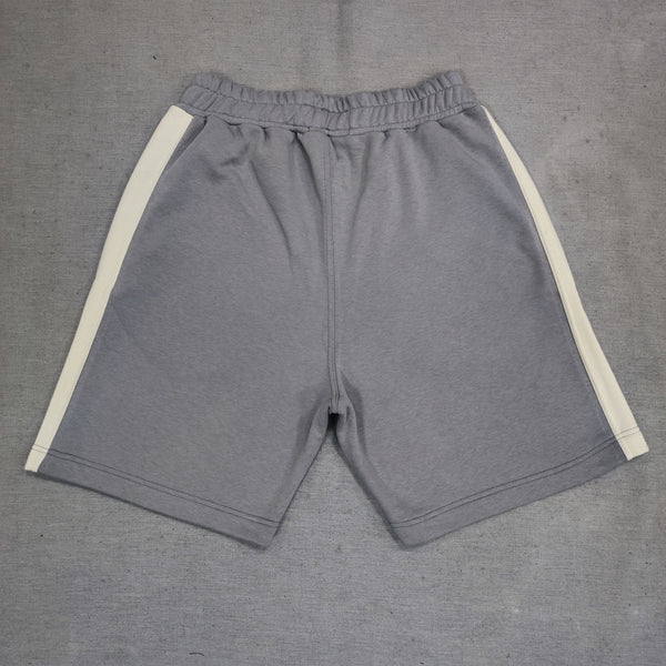 Henry clothing - 6-213 - beige stripes shorts - grey