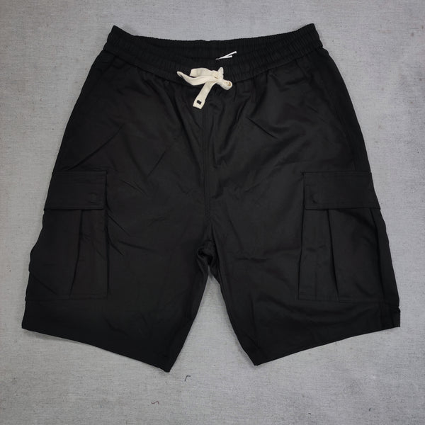 Gang - LK-7110 - fabric cargo shorts - black