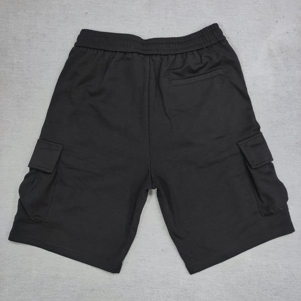 Gang - LK-7102 - simple cargo shorts - black