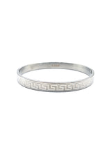 Βραχιόλι από ανοξείδωτο ατσάλι GUF - GCK031 - meander stainless steel bracelet ασημένιο