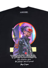 Ανδρική κοντομάνικη μπλούζα Tony couper - T25/5 - yakuza oversized t-shirt μαύρο