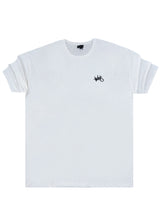 Ανδρική κοντομάνικη μπλούζα Two brothers - BT-25480 - oversized life is an unpredictable game λευκό