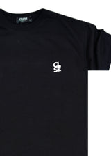 Ανδρική κοντομάνικη μπλούζα Close society - S25-204 - basic logo tee - μαύρο
