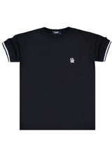 Ανδρική κοντομάνικη μπλούζα Close society - S25-203 - simple logo tee - μαύρο