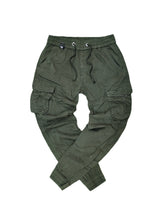 Ανδρικό cargo παντελόνι GUF - HD3015-C - regular fit χακί