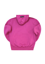 Ανδρικό μακρυμάνικο φούτερ με κουκούλα Tony couper-H26/18-magenta