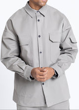 Ανδρικό πουκάμισο Devoted-14121-Shirt with Pockets Gray