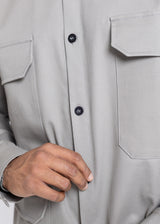 Ανδρικό πουκάμισο Devoted-14121-Shirt with Pockets Gray