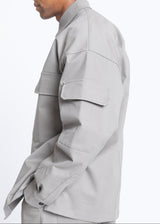 Ανδρικό πουκάμισο Devoted-14121-Shirt with Pockets Gray
