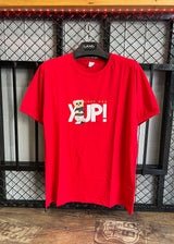 Κοντομάνικη μπλούζα Body Staff - BS-205 - just say yup logo κόκκινο