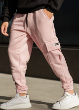 Ανδρική φόρμα Tony couper - F25/2 - long patch cargo logo ροζ