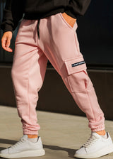 Ανδρική φόρμα Tony couper - F26/3 - long patch cargo logo ροζ