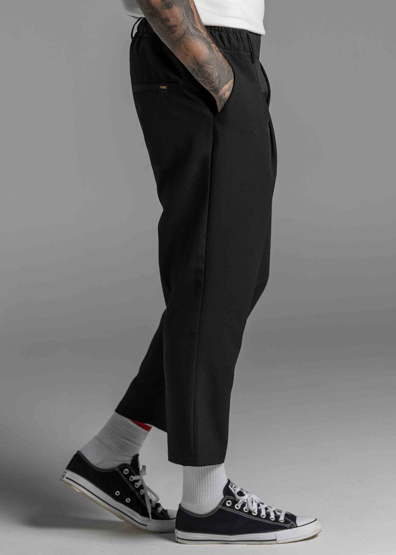 Ανδρικό υφασμάτινο παντελόνι Cosi Jeans  - 66-ISLA - FW25/26-fabric pants loose fit μαύρο