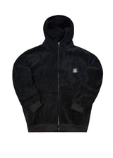 Ανδρική ζακέτα με κουκούλα Tony Couper-J26/4-Black Fur zip-up hoodie-232-39