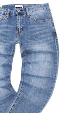 Ανδρικό τζιν παντελόνι-GUF CLOTHING-JK3097-basic jeans slim fit μπλε