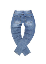 Ανδρικό τζιν παντελόνι-GUF CLOTHING-JK3097-basic jeans slim fit μπλε