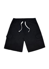 GUF CLOTHING Ανδρική βερμούδα μαύρη cargo regular fit JX-9627