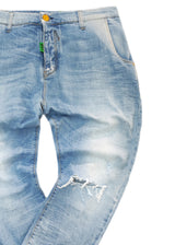 Ανδρικό τζιν παντελόνι Cosi Jeans -Kemiro-denim jeans ανοιχτό μπλε