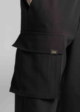 Ανδρικό υφασμάτινο κάργκο παντελόνι Cosi Jeans  - 66-KROM - FW25/26-fabric cargo pants regular fit μαύρο
