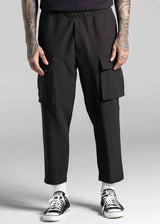 Ανδρικό υφασμάτινο κάργκο παντελόνι Cosi Jeans  - 66-KROM - FW25/26-fabric cargo pants regular fit μαύρο