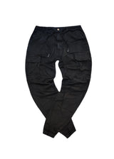 Ανδρικό cargo παντελόνι GUF-KS22-738-black regular fit μαύρο